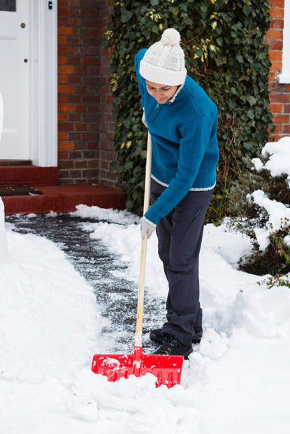 Somebody clearing snow